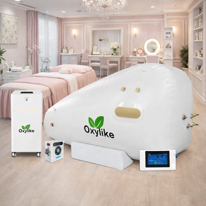ห้องออกซิเจนความดันสูงแบบพกพา New Oxylike OLS-LS1 1.5ATA รูปทรงสามเหลี่ยมแบบนุ่ม สำหรับนอนและนั่ง ใช้ในโรงแรม สปาเพื่อความผ่อนคลายและความงาม - Product Image 1