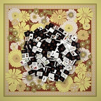 Jeu de tuiles de mahjong américain Halloween Ghost House, tapis de mahjong souple, tuiles en acrylique pour les fêtes d'Halloween, les occasions spéciales et les loisirs à domicile