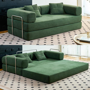 Wholesale Living Room Furniture Loveseat Compact Corduroy <strong>Cord</strong> Compressed <strong>Sofa</strong> Bed Modern Vacuum Compressed <strong>Sofa</strong> - Product Image 3