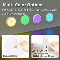 Lampe LED rechargeable à détecteur de mouvement, très vendue - Veilleuse sans fil à coller n'importe où pour armoire/escalier/chambre