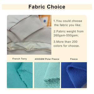 Venta al por mayor personalizado en relieve de los hombres 280 GSM tela de rizo francés estilo básico sudadera suelta Casual hombro caído sudadera - Product Image 3