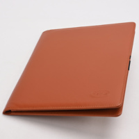 Carpeta de Presentación de Cuero Duradera con Logotipo Personalizado, A5/A4, con Bolsillo con Cremallera, Ranuras para Tarjetas y Portaplumas, Diseño Personal