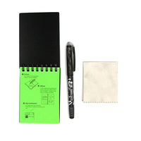 Haute Qualité réutilisable intelligente spirale humide effaçable cahier avec stylo effaçable