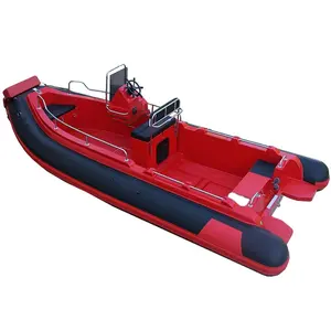 zhenbo Luxury Yachts 19ft Inflat Fiberglass Rib580d Boat Hypalonpvc Rib Inflatable Boat Panga Rib Boat With Outboard Motor