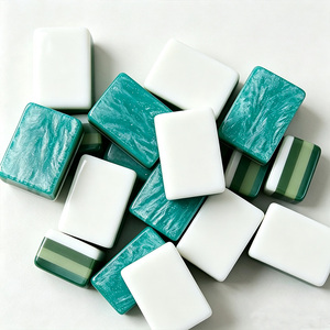 Mahjong américain de luxe personnalisé 160 tuiles en acrylique à 4 couches, style marbre gravé, pour 4 joueurs, portable, divertissement, vente en gros, cadeau - Product Image 1