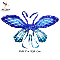 Ballon en feuille d'ailes de papillon suspendues au dos pour enfants Ballons de fête d'anniversaire Décorations Cadeau pour enfants Fournisseur de fête de papillon