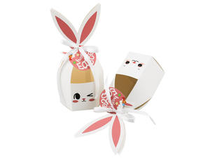 Caja de regalo de conejo de MOQ bajo personalizada, caja de regalo de papel con dulces de Chocolate dulce, caja de regalo sorpresa para bebé recién nacido, cumpleaños de bebé - Product Image 5