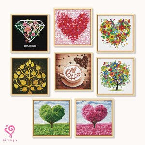 Peinture Diamant 5D DIY Complet : Cœur, Fleur, Arbre – Kits de Broderie Diamant Personnalisés 5D DIY - Product Image 1