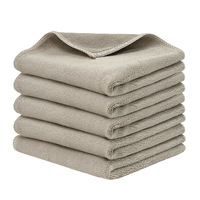 Chiffon de nettoyage à séchage rapide en tricot pour cuisine, verre et sport, serviette en microfibre double face pour salon, hôtel et séchage des cheveux