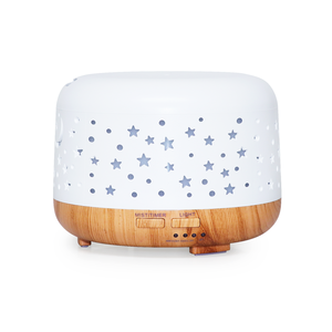 Difusor de aire ultrasónico LED para el hogar a precio de fábrica, difusor de aceite esencial hueco de grano de madera - Product Image 5