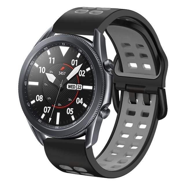 Silicone 22MM Wristbands for Samsung Watch 46mm Gear S3 Classic/Frontier Watch 3 45mm Bracelet for Huawei GT Strap