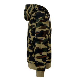 Unisex <span class=keywords><strong>winter</strong></span> zip-up cropped hoodie met custom digitale DTG Real Tree print, 100% katoenen fleece, camouflage hoodie sweatshirt voor de jacht - Product Image 5