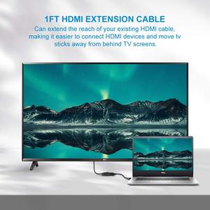 Trado — câble d'extension <span class=keywords><strong>HDMI</strong></span> 2.0 mâle vers <span class=keywords><strong>HDMI</strong></span> <span class=keywords><strong>femelle</strong></span> 4K, 15cm, 2m et <span class=keywords><strong>5m</strong></span>, vente en gros - Product Image 4