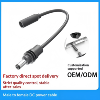 Câble d'alimentation de charge transfrontalier mini mâle-femelle DC Type-C étanche en cuivre étamé pour remplacement extérieur