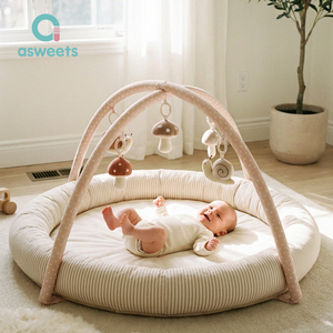 Coffret cadeau de luxe pour nouveau-né Asweets, jouets sensoriels pour bébé, tapis d'éveil rembourré, centre d'activités sensorielles pour bébé - Product Image 1