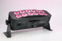 Barre de lumière LED sans fil DMX512 pour scène, DJ, discothèque, mariage, alimentée par batterie, 12x18W RGBWAUV, avec télécommande WIFI IR, projecteurs LED