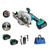 Sierra Circular Inalámbrica de 5 Pulgadas y 21V, Industrial, sin Escobillas, para Mármol y Metal, con Batería de Litio-Ion, Herramienta Eléctrica de 1300W, Máquina de Cortar Piedra