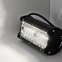 Barre lumineuse LED 120W 7 pouces en aluminium 12V 24V pour voiture, moto, tout-terrain, 4x4, VTT, camion – Phare de travail extérieur à faisceau spot et large, antibrouillard, pour conduite