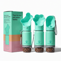 Nouveaux articles, logo personnalisé, couleur de l'emballage, bouteille d'eau portable isolée en acier inoxydable à paroi simple de 18 oz pour animaux de compagnie, pour chien