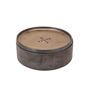 Plateau à thé rond en céramique avec réservoir d'eau, design minimaliste pour usage domestique - Product Image 5