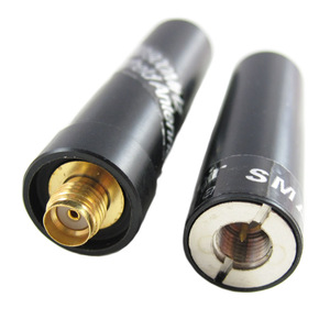 Antena de Walkie Talkie de Doble Banda UV SMA501, 4.6cm, Mini Conector SMA Macho-Hembra, Antena de Comunicación Impermeable - Product Image 1
