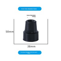 Embouts de béquille à rayures pour personnes âgées, en caoutchouc, pour usage transfrontalier, 22 mm, 16 mm, 19 mm, à quatre pattes