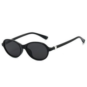 Oval <b>Sunglasses</b> Brown <b>Frame</b> PC Lens UV400 Protection For Women <b>Small</b> Faces - Product Image 5