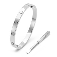 Nouveau Bracelet en Acier Inoxydable Électroplaqué Or Rose Kaga de Cinquième Génération, Style Tendance, pour Hommes et Femmes