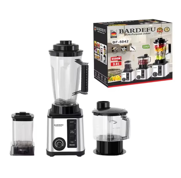 Stainless Steel Blender Multifunctional Household Use Electric Variable Speed 5-Speed Fruit Smoothie Food Juicer Mixer
