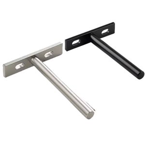 Connecteurs en T d'usine directe, <span class=keywords><strong>support</strong></span> d'étagère dissimulé en acier inoxydable, moderne, simple, multicolore, taille personnalisée - Product Image 1