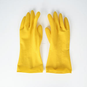 Haute qualité 30cm écologique Latex bras filet paumes gants ménagers réutilisable Durable caoutchouc coton cuisine utilisation pour le travail - Product Image 3