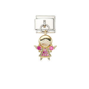 DIY Cuivre Modulaire <span class=keywords><strong>Italien</strong></span> Charmes Pieds Petite Fille Abeille Couronne Caméra Cocotier Fleur Étoile Lune Ours Kit Vente en Gros - Product Image 5