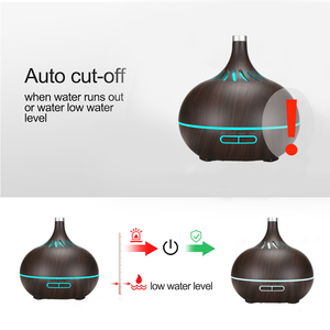 Difusor de Aceites Esenciales Ce Rohs de 500 ml con Acabado Madera, Difusores de Aromas Inteligentes con Vapor Frío y Control Remoto - Product Image 5