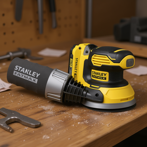 Stanley Fatmax Cordless Random Orbit Sander 120mm Battery Powered Wood Metal Sanding <b>Tool</b> - Product Image 3
