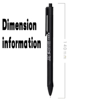 Lot de stylos gel rétractables en plastique, encre bleue/rouge, pointe 0,7 mm, logo personnalisé pour une écriture fluide