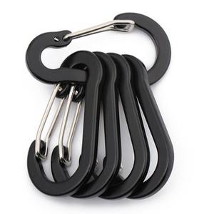 Outdoor Aluminum Alloy Carabiner 5X2.6Cm Flat <b>Spring</b> Hook Multi Color Backpack Water Bottle <b>Clip</b> Universal Use - Product Image 4