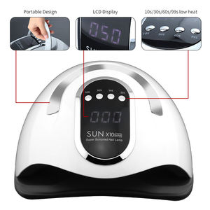 Lampe UV Sun <span class=keywords><strong>X10max</strong></span> portable pour ongles, lampe à ongles avec poignée, lumière de durcissement du vernis à ongles en gel, 280W, 66 LED, haute puissance, usage professionnel en salon - Product Image 4
