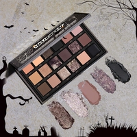 Palette de fard à paupières pigmentée multichrome avec logo personnalisé de haute qualité Maquillage végétalien Poudre sèche pour les yeux Halloween Marque privée