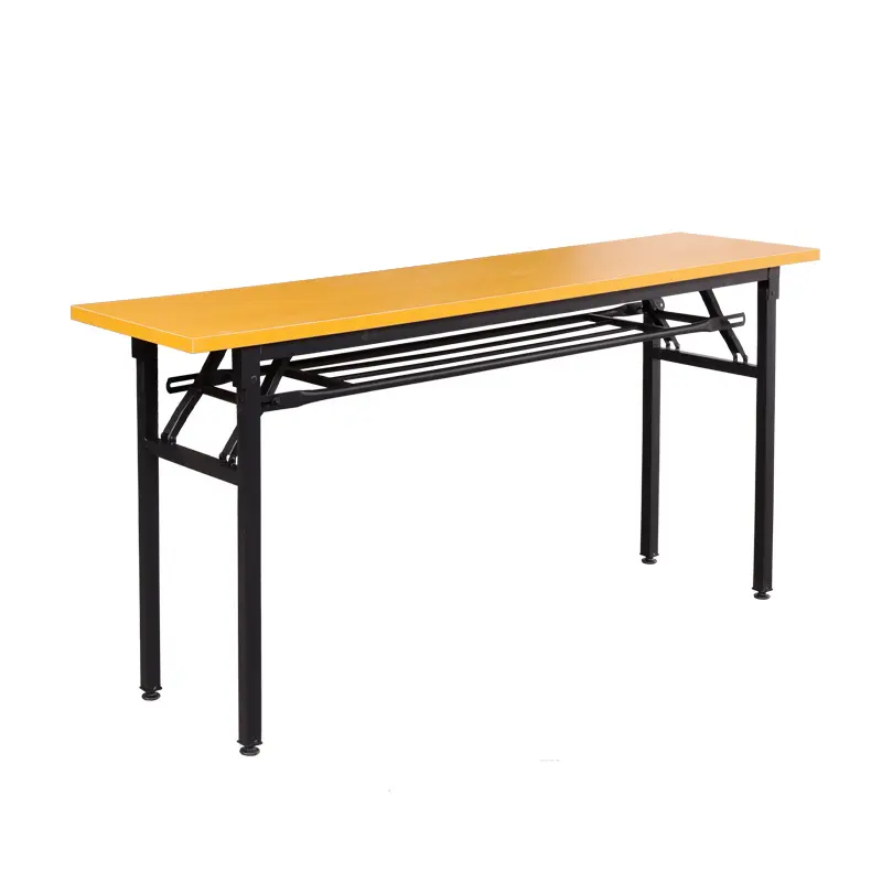 Hot Selling Simple Long Conference Room Training Desk Oak Metal Wooden Outdoor Dining Rectangle Folding Table