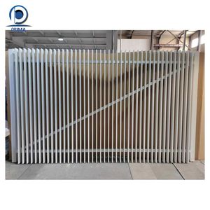 Prima personnalisé poudre enduit entrée <span class=keywords><strong>acier</strong></span> aluminium clôture treillis porte allée coulissante porte en métal pour Villa cour jardin - Product Image 6