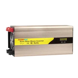 China factory high frequency off grid DC to AC 110V 220V 5000W 5000 Watt 24V 48V pure sine wave Inverter with LCD display