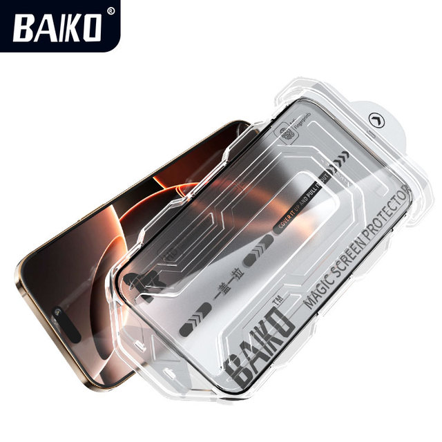 Automatic Dust Free HD Clear Screen Protectors Tempered Glass Alignment Magic Box for Iphone 15 17 17pro 17 air 17 Pro Max
