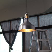 Petit métal rouillé Suspension lampe interrupteur contrôle suspendu couloir vêtements boutique Super centre commercial café bar à vin restaurant