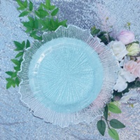Assiette décorative en acrylique pour banquet Oler Event, assiette décorative en acrylique pour la décoration de table de réception