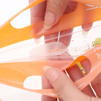 YSH Custom Transparante Plastic Zipzakken met Draaggreep Glansrijke Ventilatieopening Fruitverpakkingszak voor het bewaren van voedsel vers