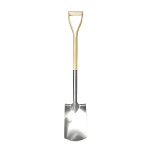 Pelle de jardin multifonctionnelle en acier inoxydable de haute qualité pour l'extérieur, avec manche en bois – Outil de jardinage - Product Image 6