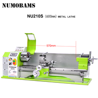 NUMOBAMS NU210X600S – Mini tour manuel polyvalent à 4 mors pour le traitement de précision des métaux