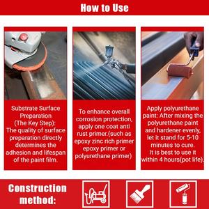 Pintura <span class=keywords><strong>de</strong></span> Resina <span class=keywords><strong>de</strong></span> <span class=keywords><strong>Poliuretano</strong></span> <span class=keywords><strong>de</strong></span> 2 <span class=keywords><strong>Componentes</strong></span> con Recubrimiento <span class=keywords><strong>de</strong></span> Color y Protección <span class=keywords><strong>de</strong></span> Acero, Antioxidante, para Uso en Máquinas <span class=keywords><strong>de</strong></span> Fábrica - Product Image 5