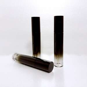 Botol Lip Gloss kilau gradien bulat, tabung plastik Hot Stamping termasuk kuas aplikator untuk kosmetik - Product Image 3
