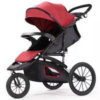 Poussette de jogging de bonne qualité pour bébé, système de voyage, pliable, de luxe, sûr et confortable, à 3 roues